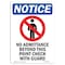 Signmission Sign, 14" H, 10" W, Rigid Plastic, No Admittance Beyond Sign, Portrait, 1014-V-14357 OS-NS-P-1014-V-14357 - alternate 1